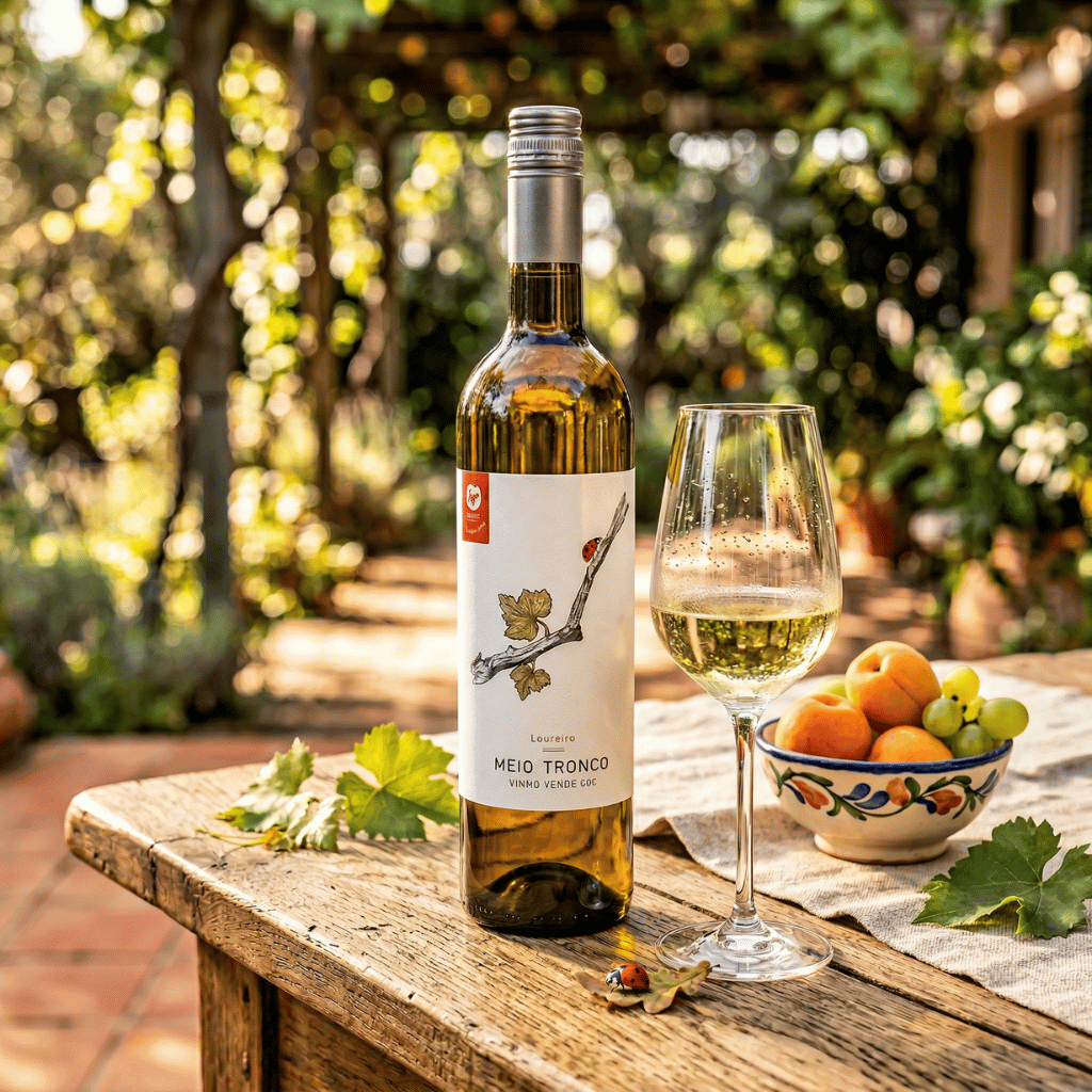 Thumbnail: Meio Tronco white wine bottle Image 1