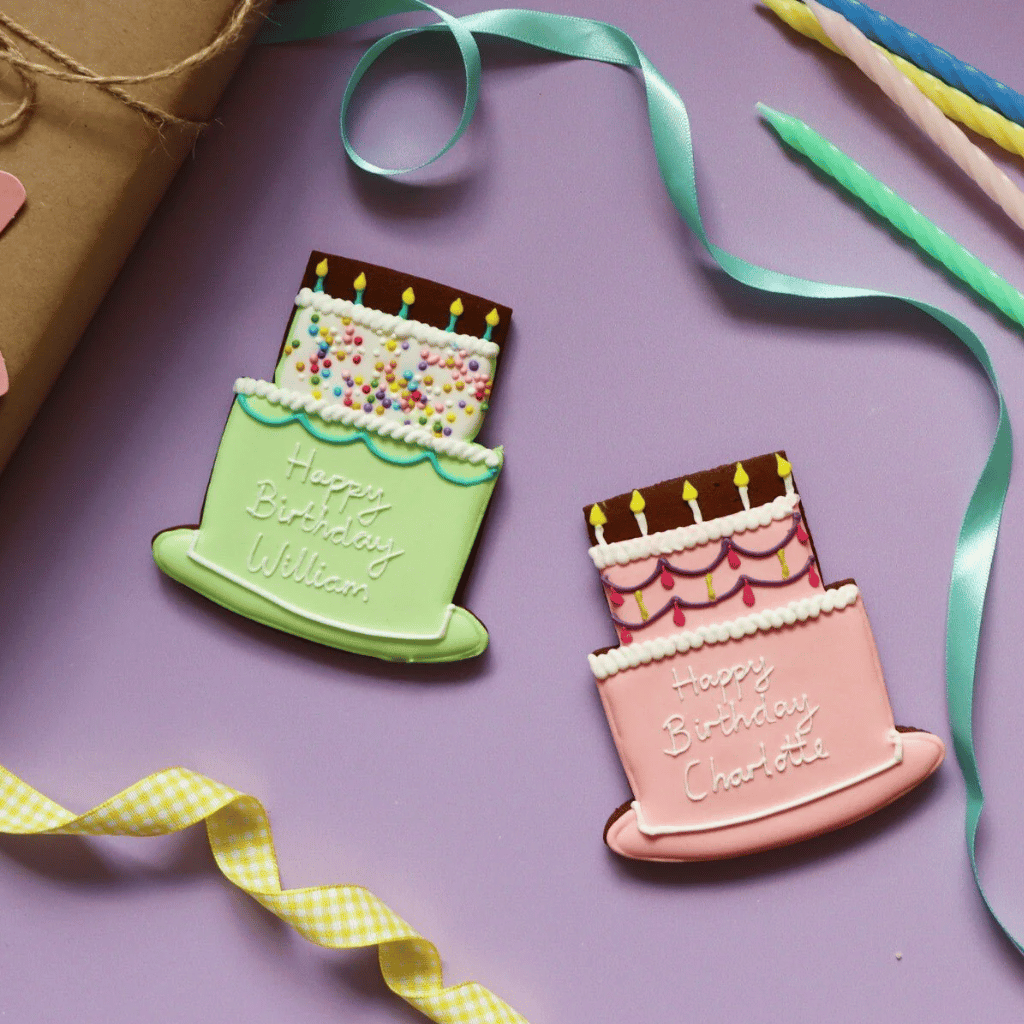 Thumbnail: Birthday cake letterbox biscuit Image 1