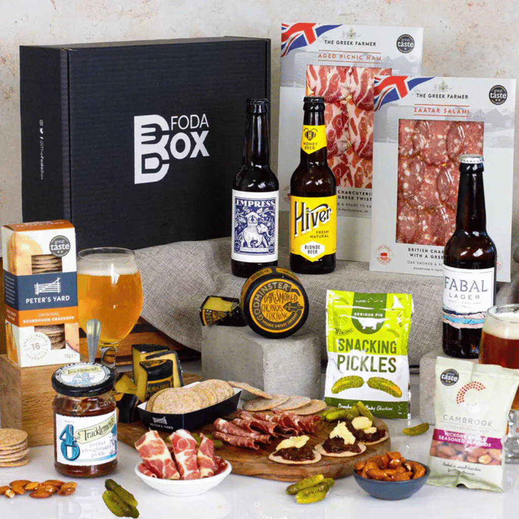 Thumbnail: Craft beer, charcuterie & cheese hamper Image 1