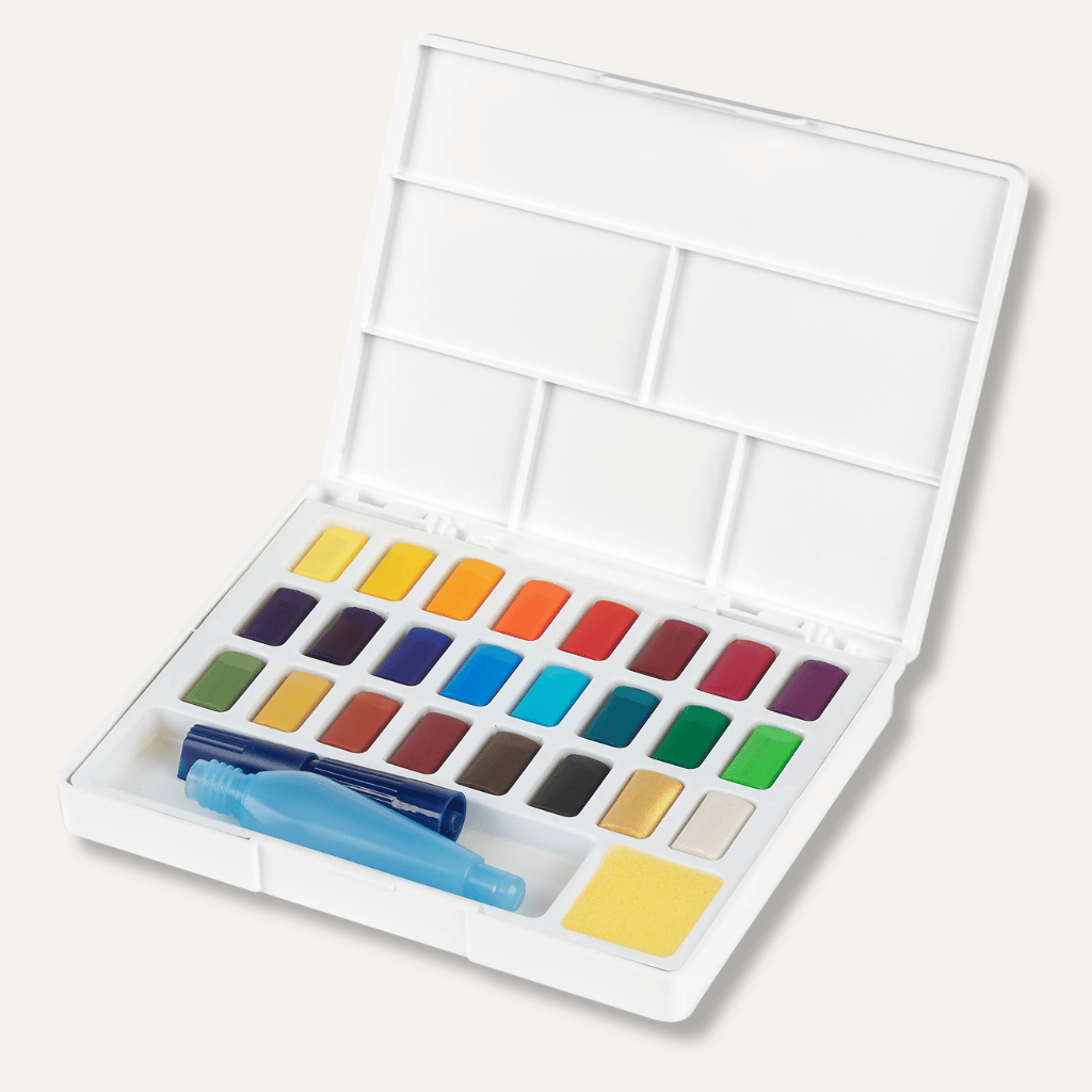 Thumbnail: Set of 24 watercolour paints Image 4