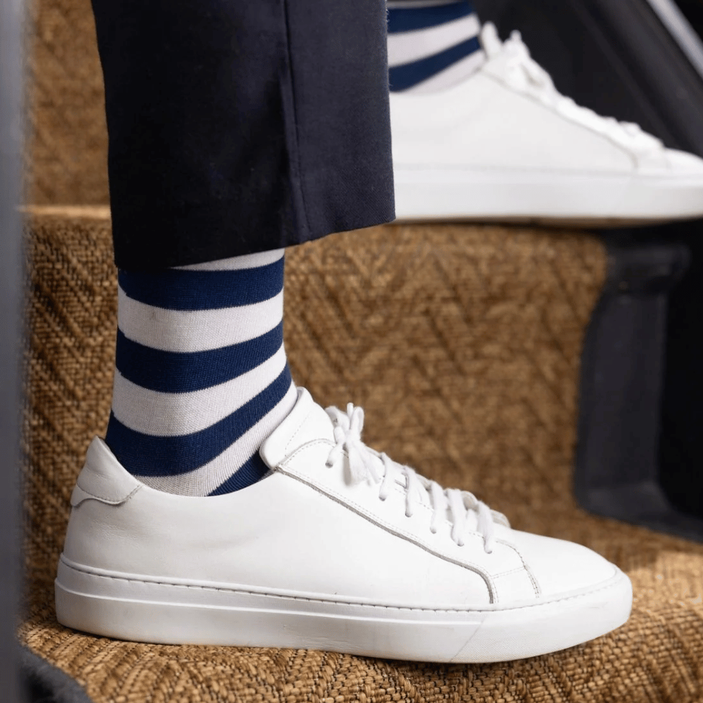 Thumbnail: Statement pair of men's bamboo socks Image 5