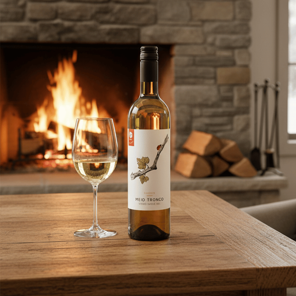 Meio Tronco white wine bottle Image 1