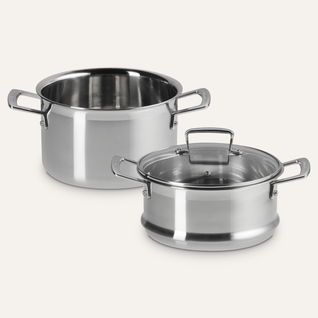 Thumbnail: Stainless steel casserole & steamer Image 3