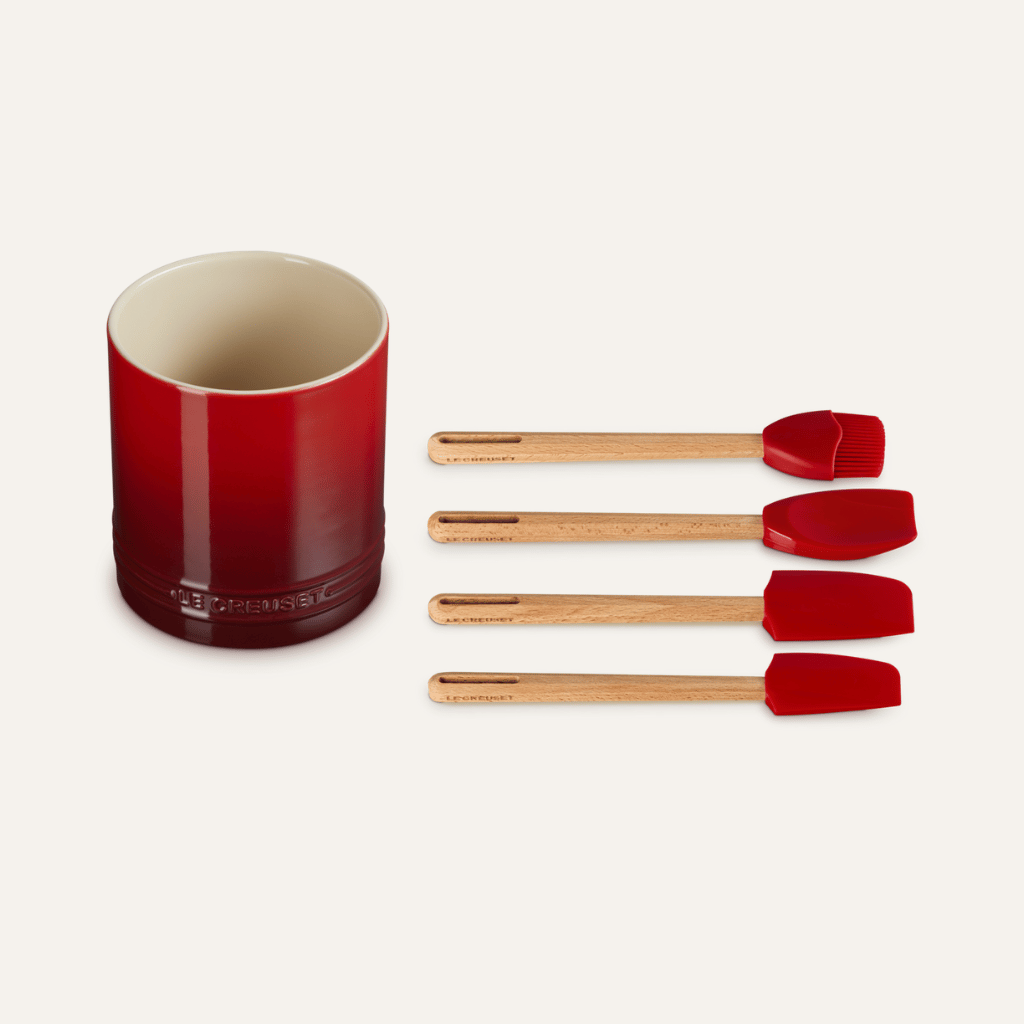 Thumbnail: Utensil set & stoneware jar Image 4