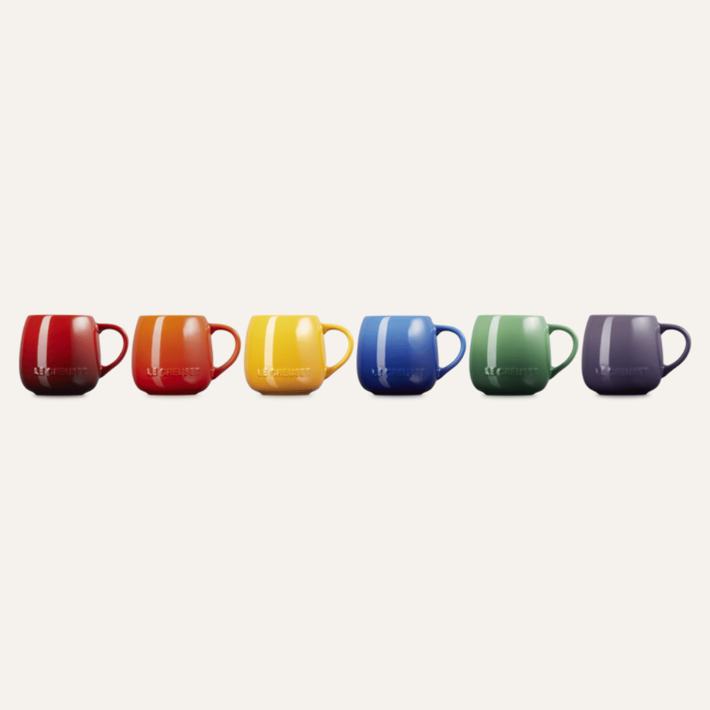 Thumbnail: Set of 6 rainbow mugs Image 5