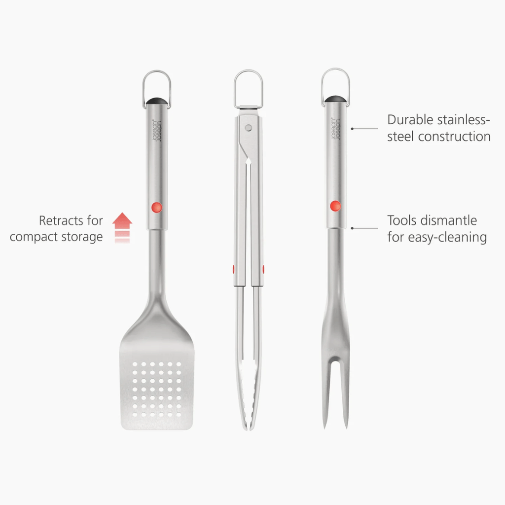 Thumbnail: Stainless steel BBQ set Image 3