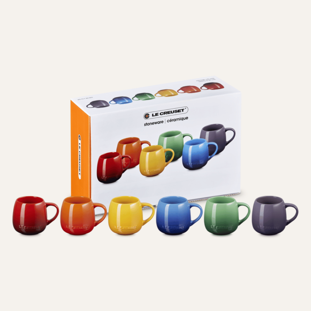 Thumbnail: Set of 6 rainbow mugs Image 3