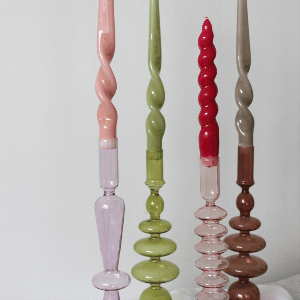Thumbnail: Glass candle holder Image 1