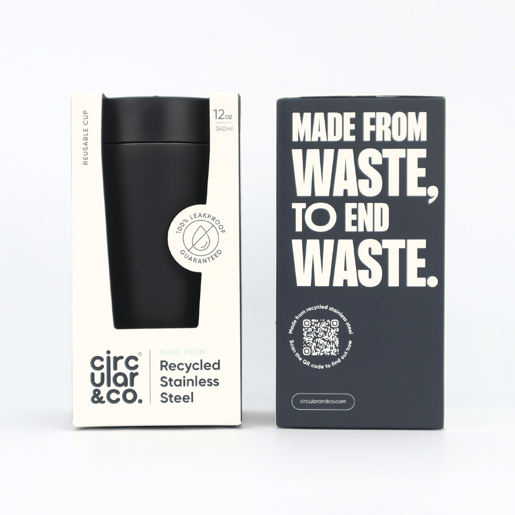 Thumbnail: 12oz Steel travel mug Image 3