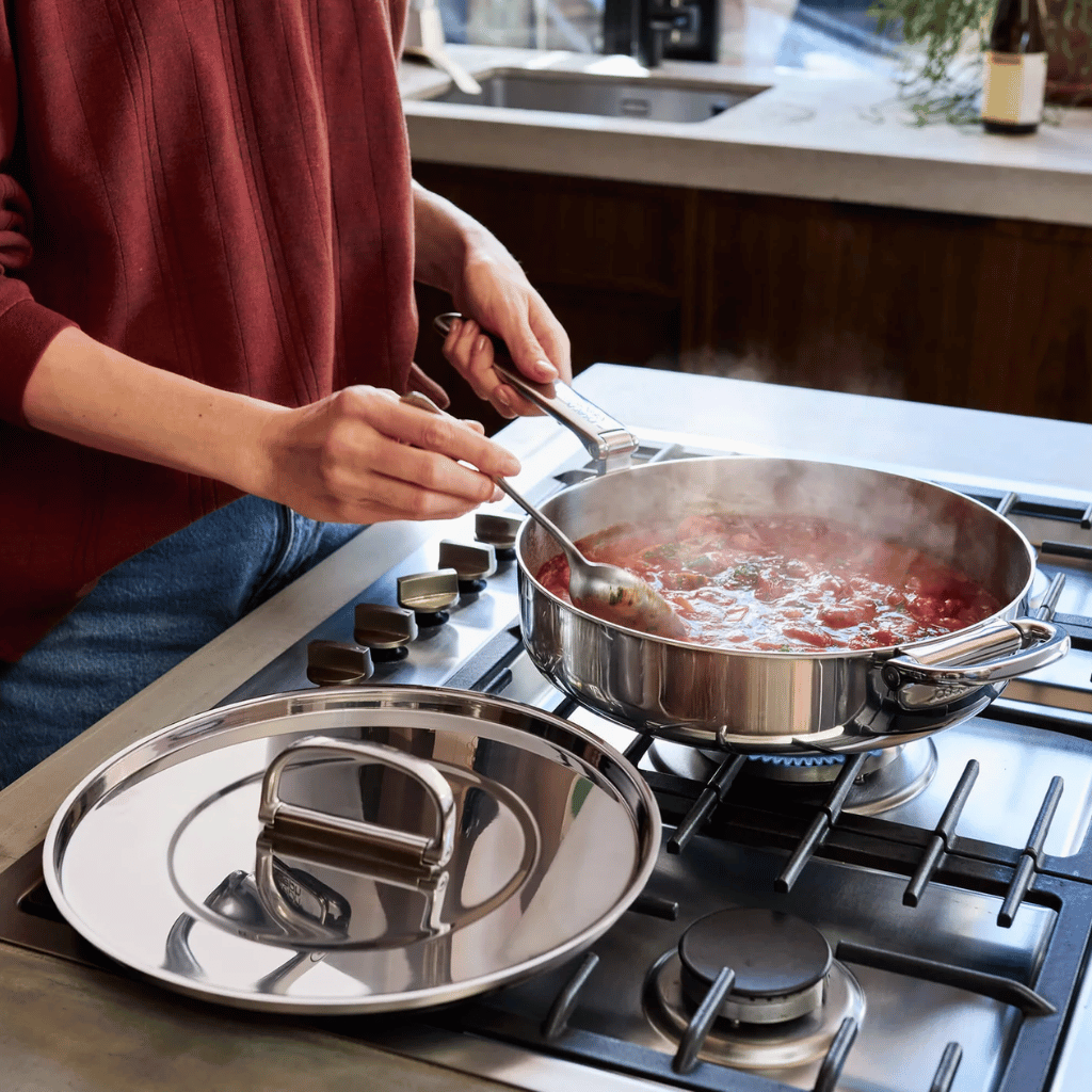 Thumbnail: Compact stainless steel sauté pan Image 2