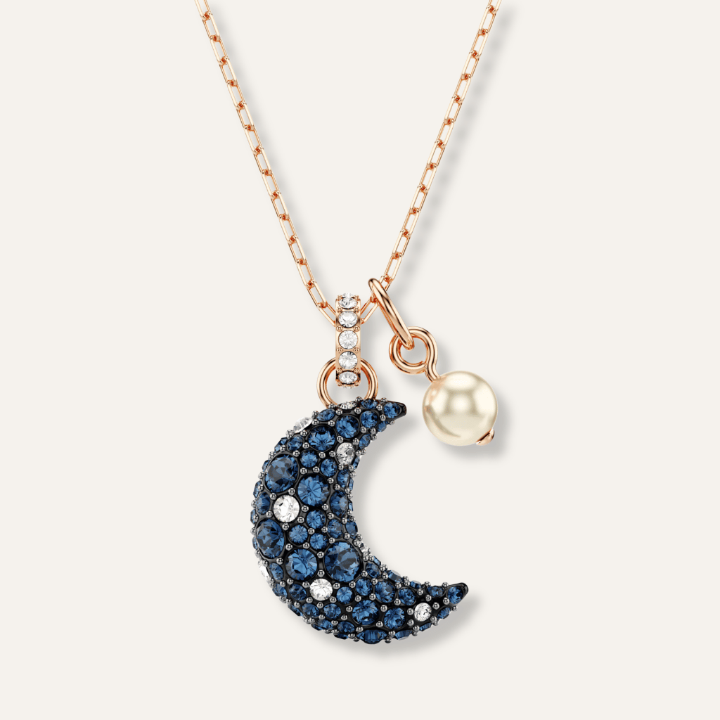 Thumbnail: Moon pearl pendant necklace Image 2