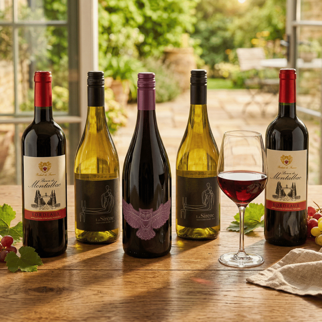 Thumbnail: 5 bottles of wine Image 1