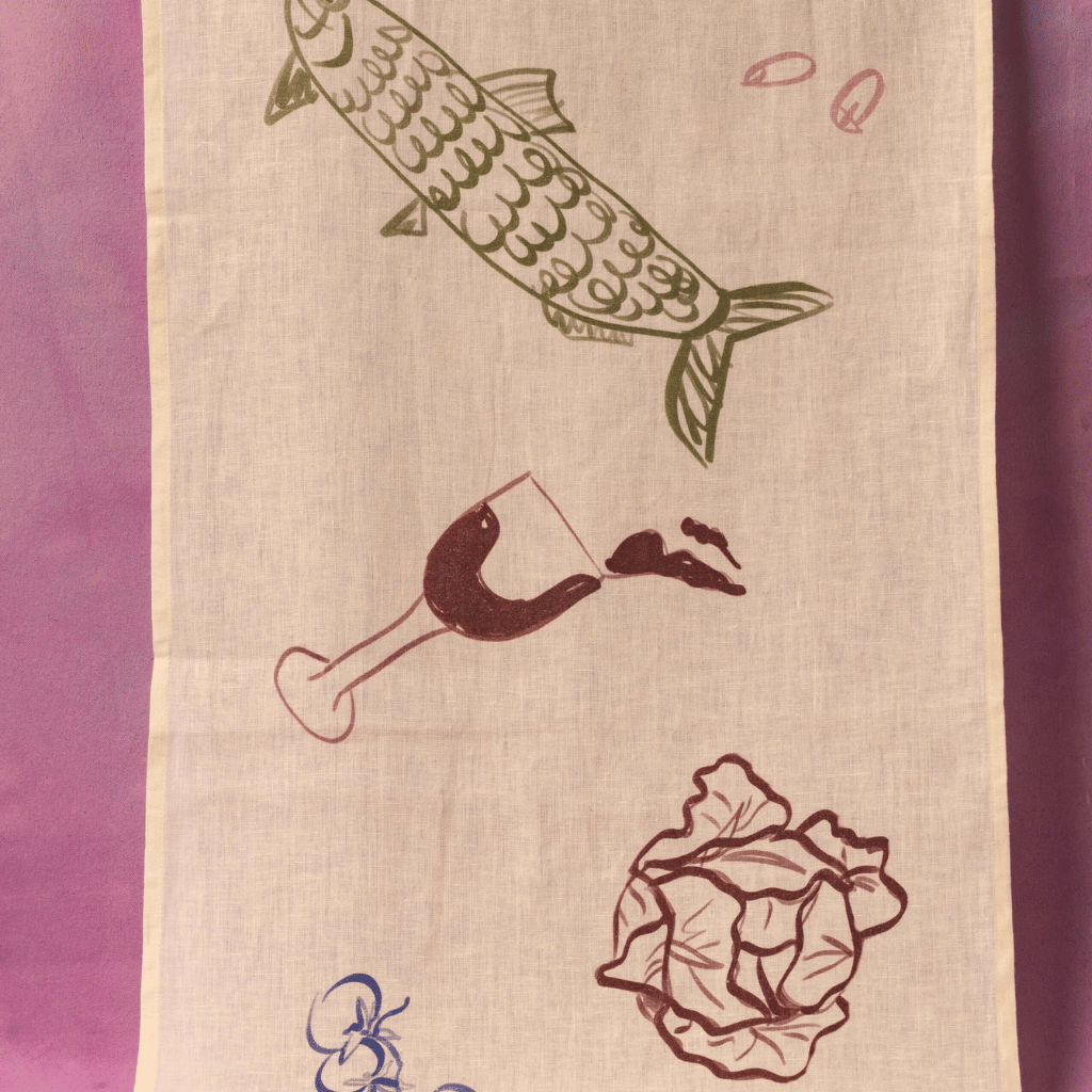 Thumbnail: Illustrated table runner Image 6