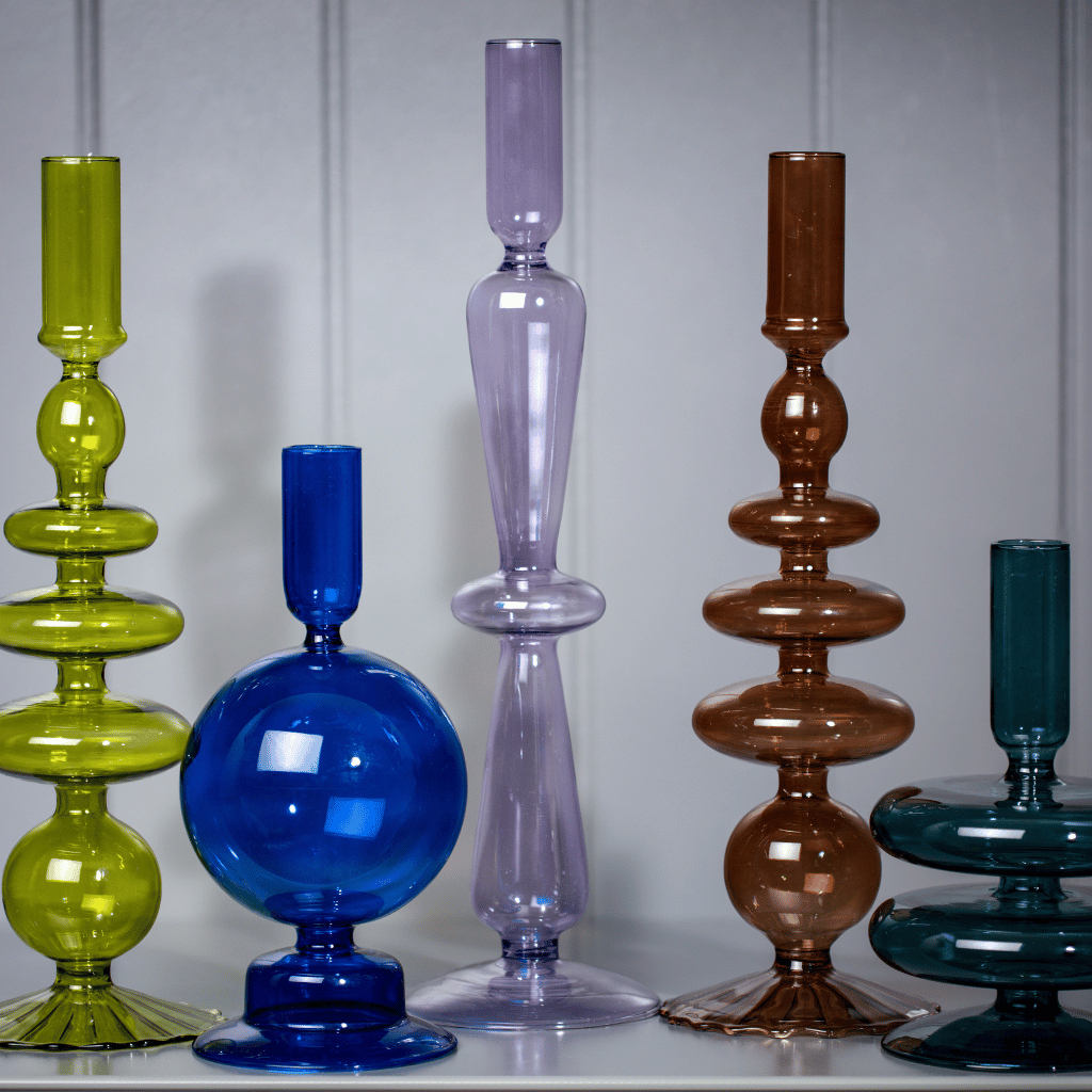 Thumbnail: Glass candle holder Image 6