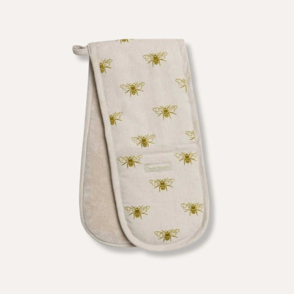Thumbnail: Linen double oven glove Image 2