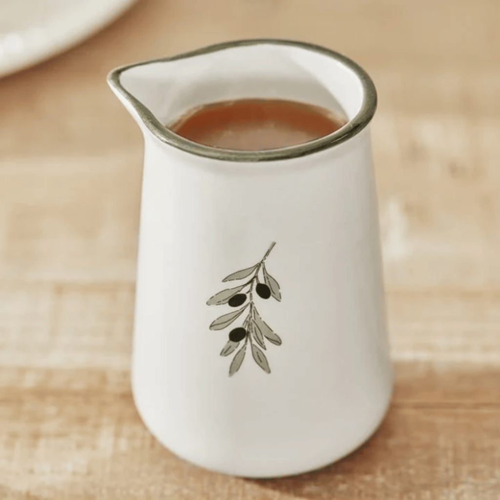 Thumbnail: Olive mini stoneware jug Image 2