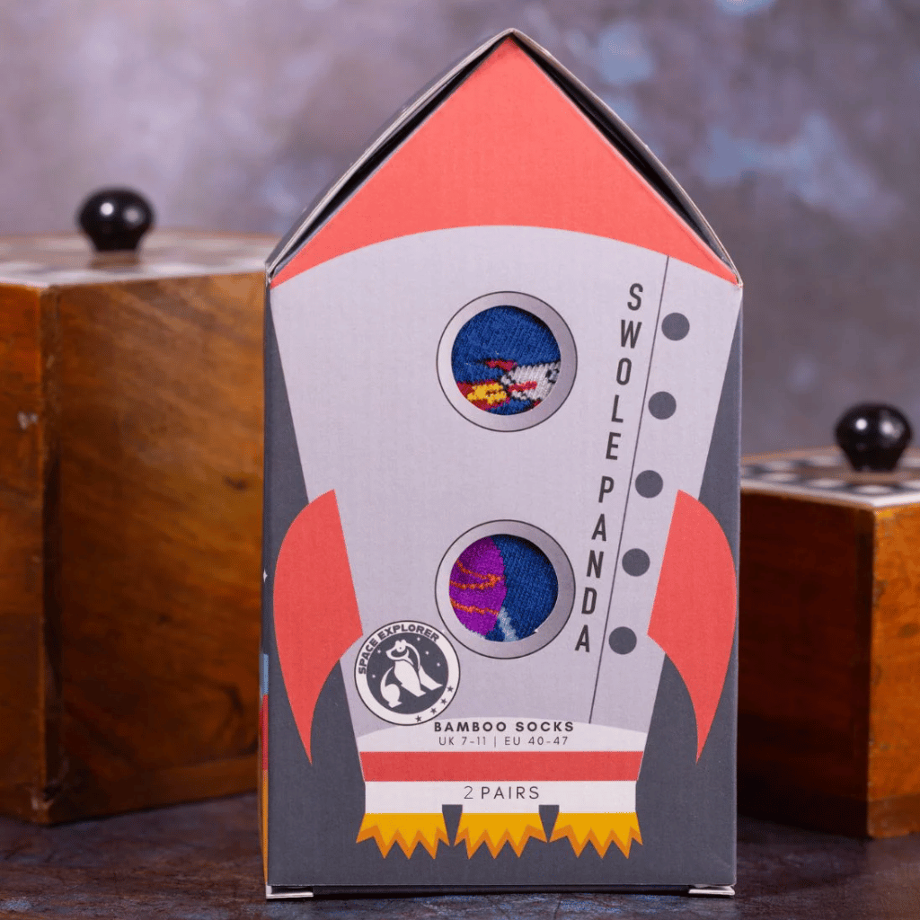 Thumbnail: 2 pairs of men's bamboo socks Image 2