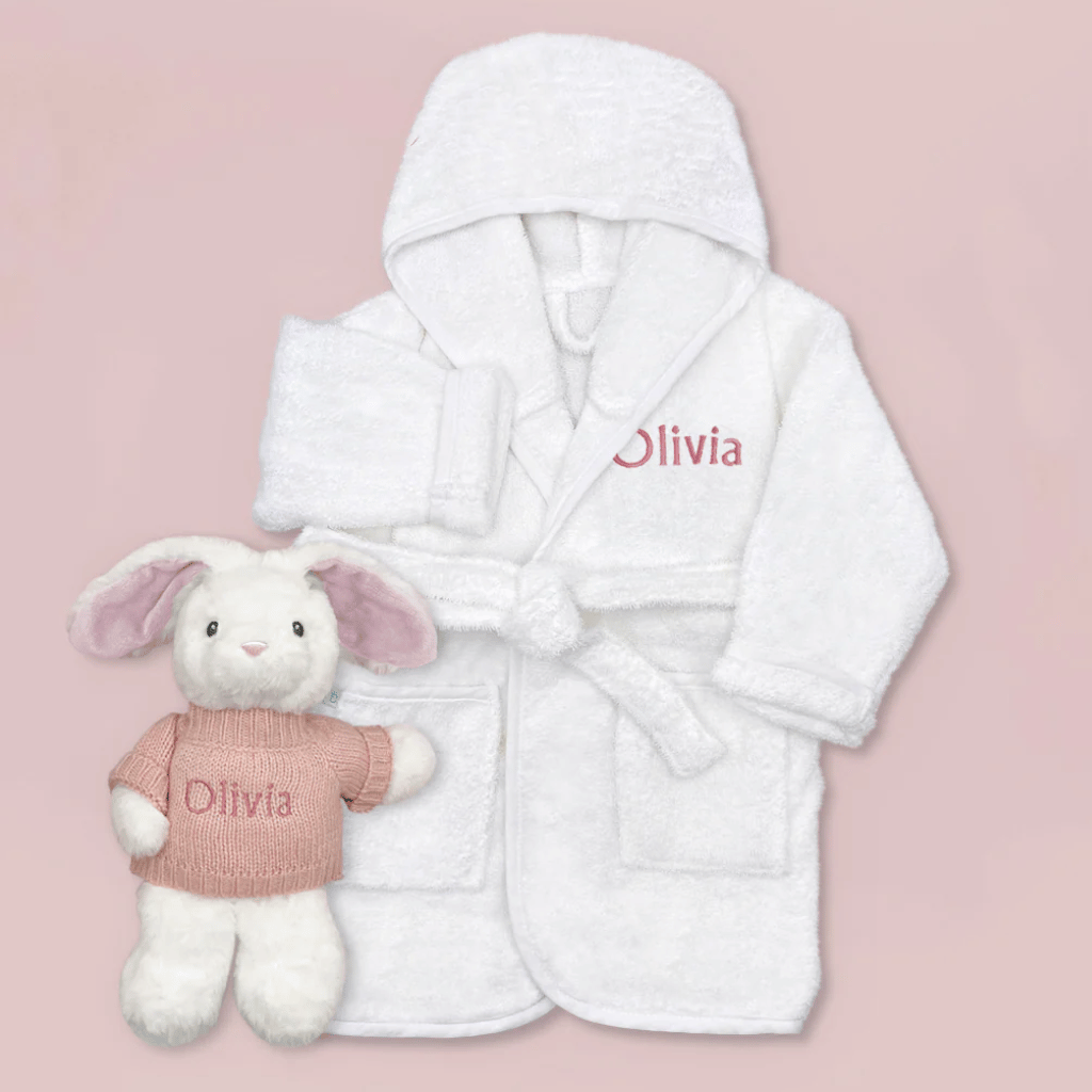 Thumbnail: Bunny & bathrobe hamper Image 5