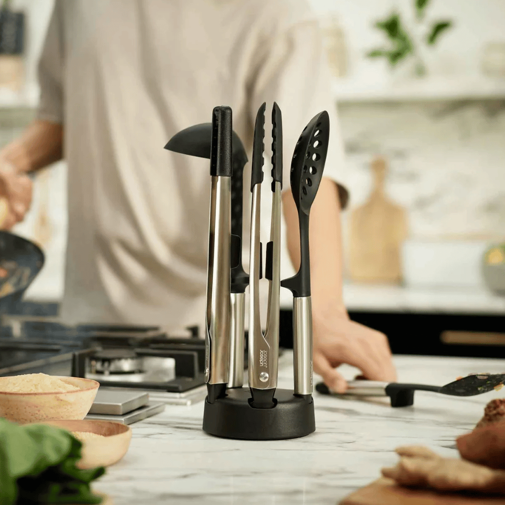 Thumbnail: Utensil set with stand Image 1