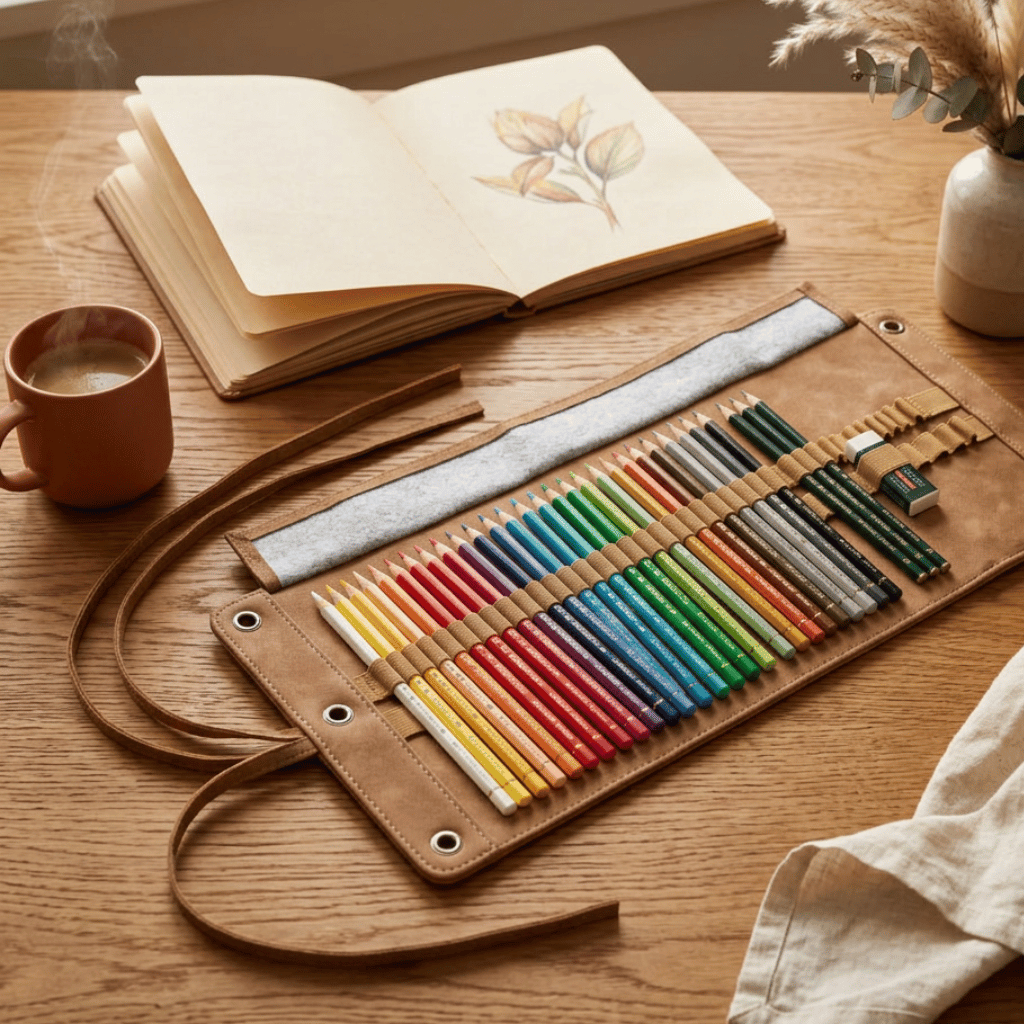 Thumbnail: Premium colour pencil roll Image 1